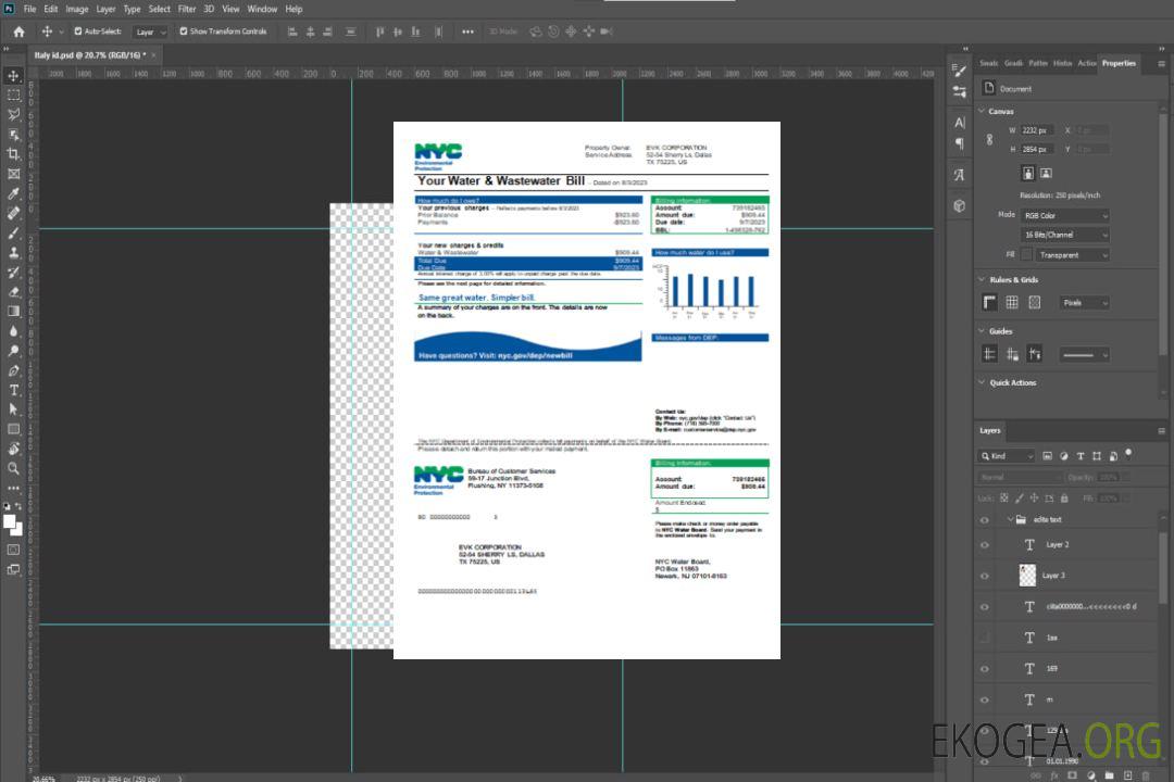 Projet de loi SCR sur les services publics du Département de la protection de l'environnement (DEP) de la ville de New York template